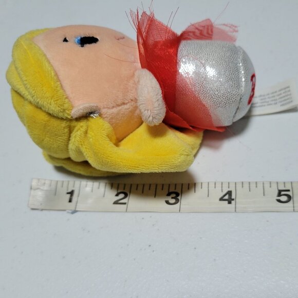 Hallmark Itty Bitty Holiday Barbie 4 inch Plush Red Dress Blonde Stuffed Animal - Picture 7 of 7